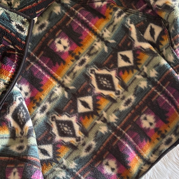 Unique Patterned Fleece Jacket M - Picture 6 of 7